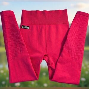 BETTER BODIES Women’s Bowery Hot Pink High Tights Leggings NWT Pristine